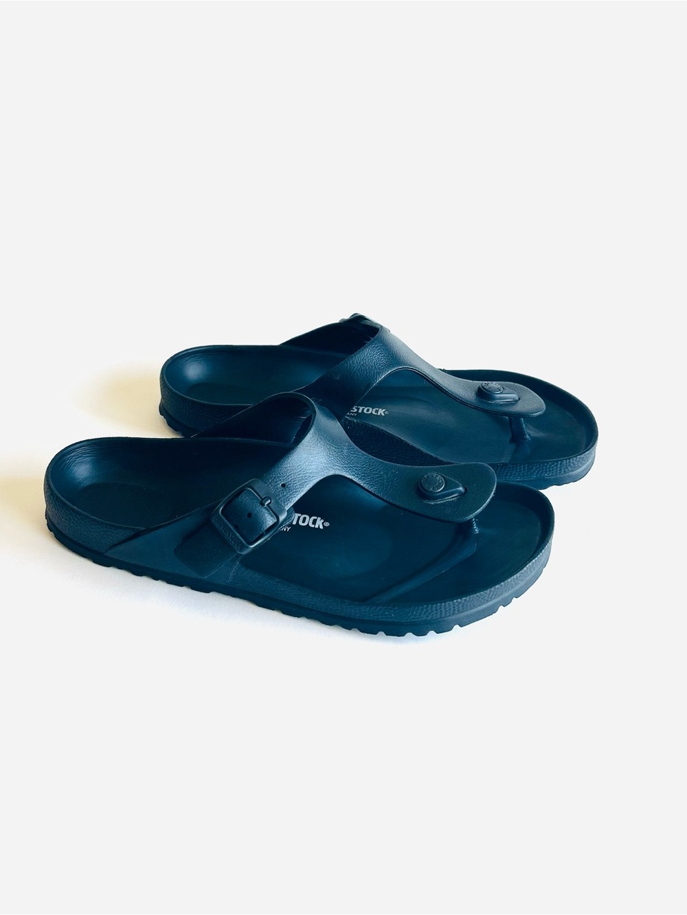 Birkenstock Arizona Black Synthetic Rubber Outsole Sandals size EUR 41, US 10.5